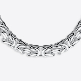 Sterling silver chain: Byzantine chain silver 3.5mm