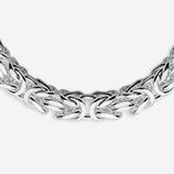 Sterling silver chain: Byzantine chain silver 4.5mm