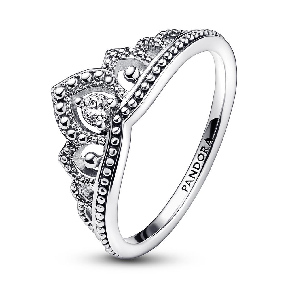 Pandora princess ring. Barely worn just not really... - Depop