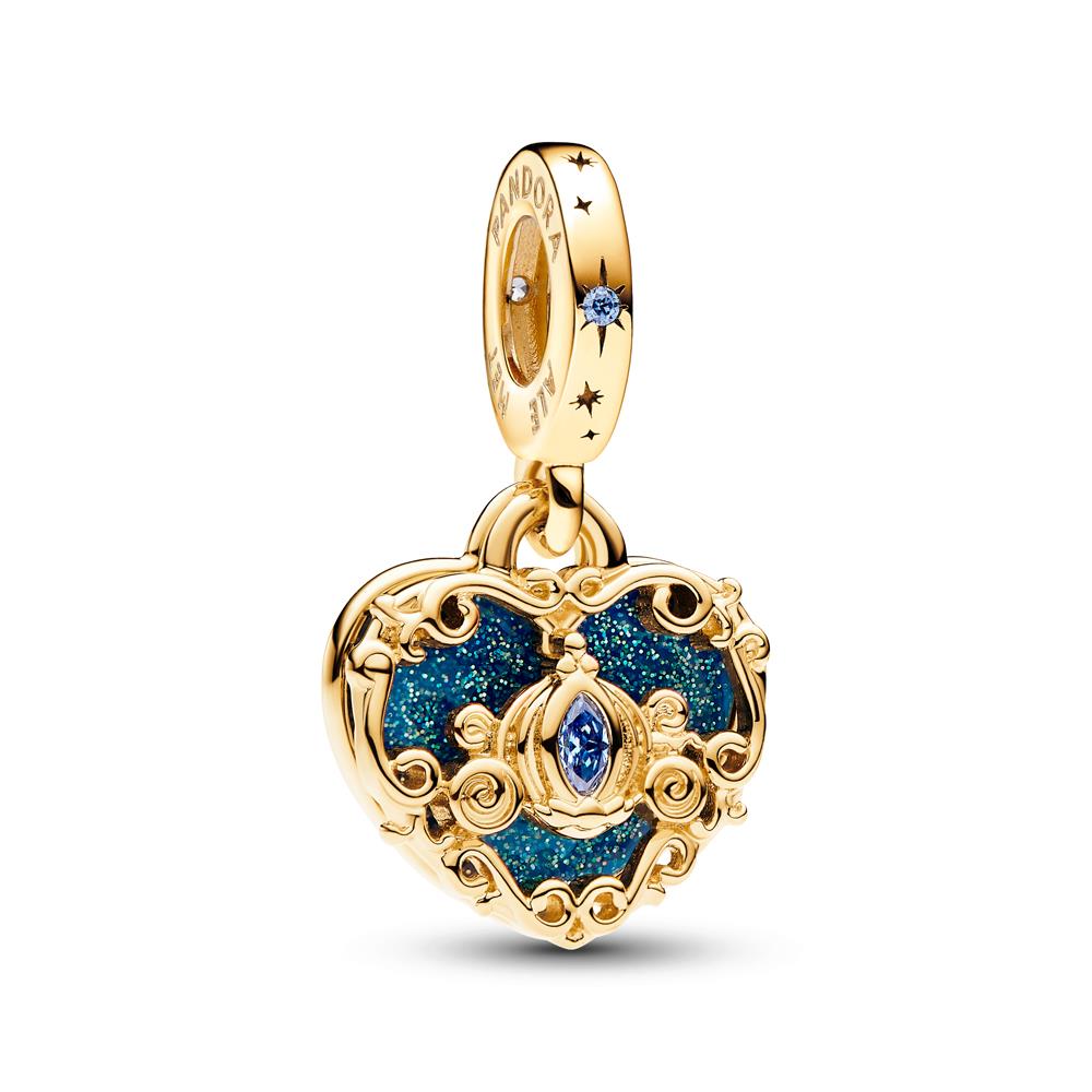 Disney Jasmine Ariel Tiana Cinderella Princess Charms Bracelet for Women  Colorful Glass Beads Castle Dangle Girl Gift DIY Bijoux - AliExpress