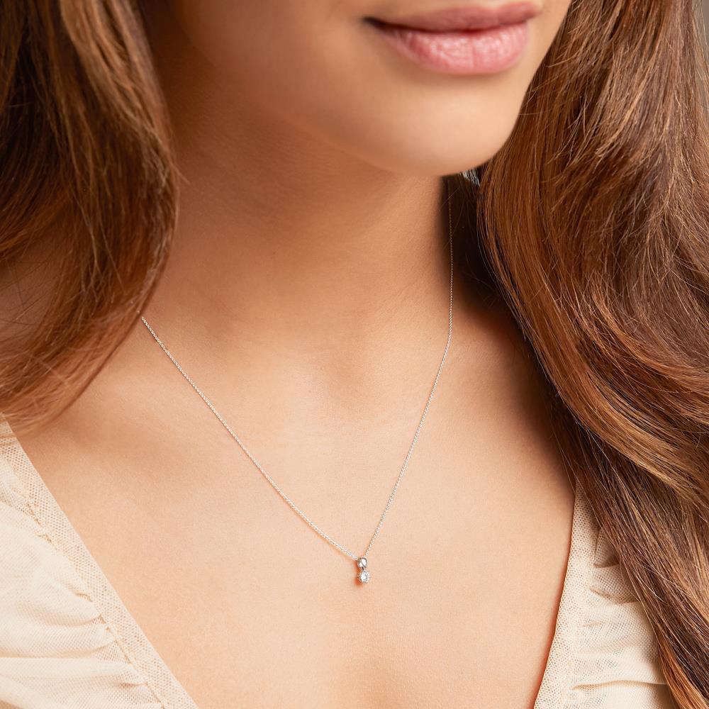 Mirage Three Stone Diamond Necklace 1/2 ct – Steven Singer Jewelers