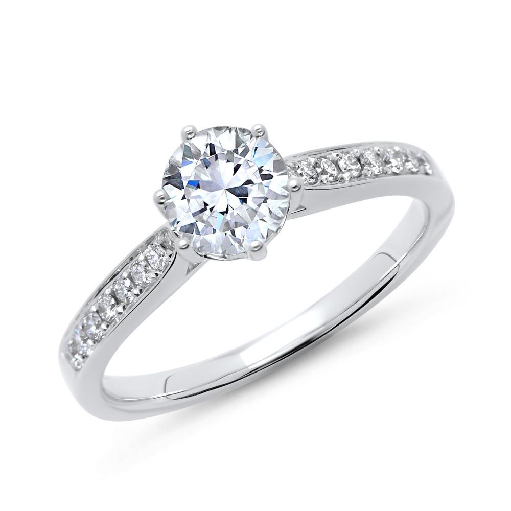Brilladia Engagement Ring 950 Platinum With Diamonds DR0116SL-PT