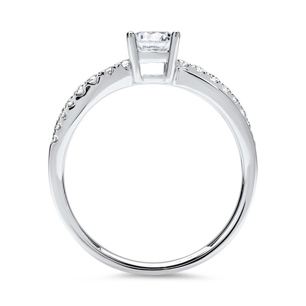 Brilladia 950 Platinum Ring With Diamonds DR0192SL-PT