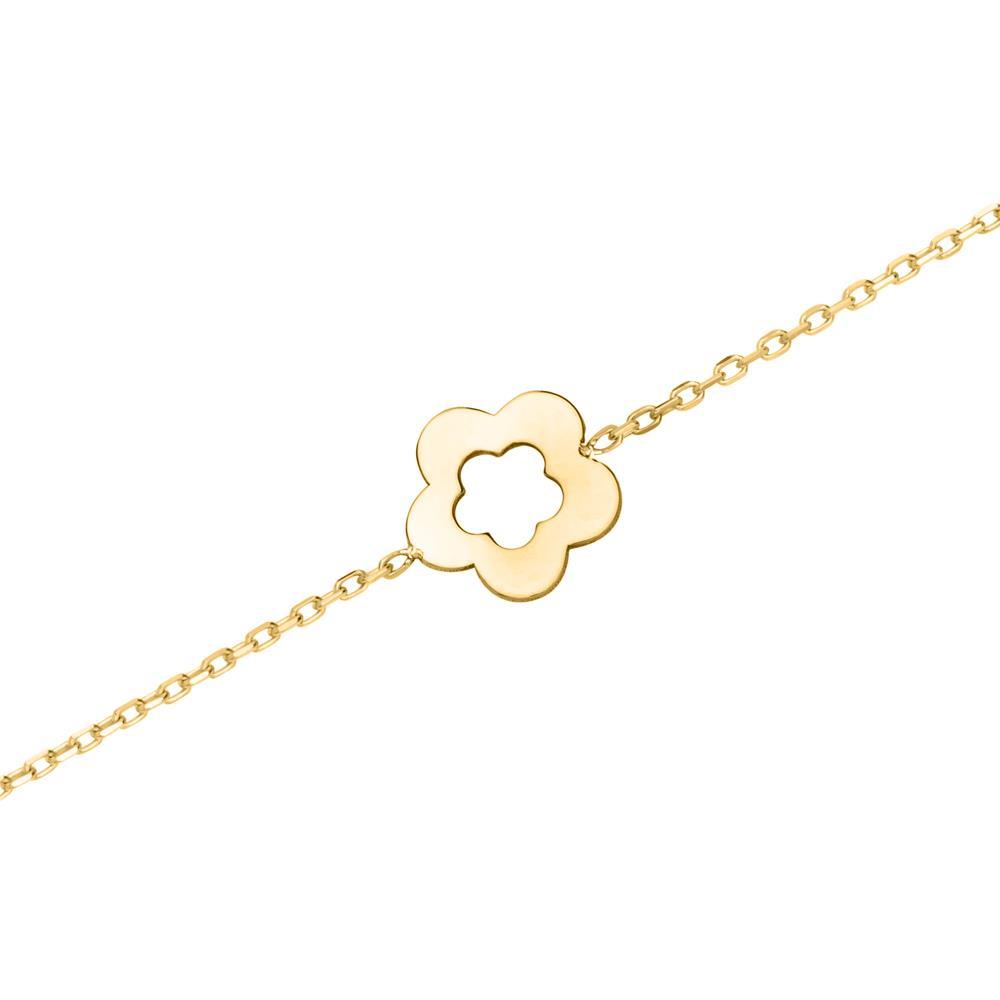 Armband Blume für Damen aus 375er Gold