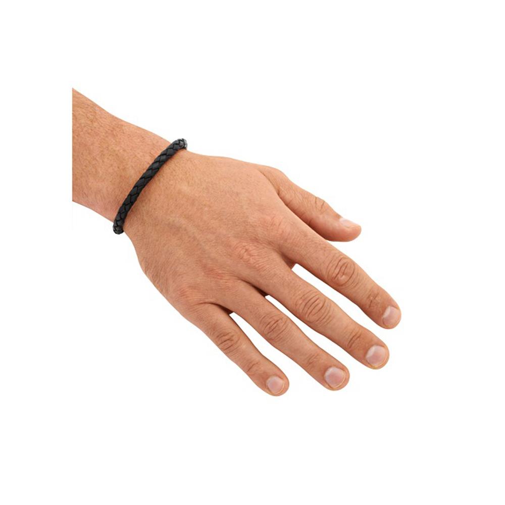 Leder Armband 7 mm Edelstahl Verschluss LB0004 | Edelstahlarmbänder