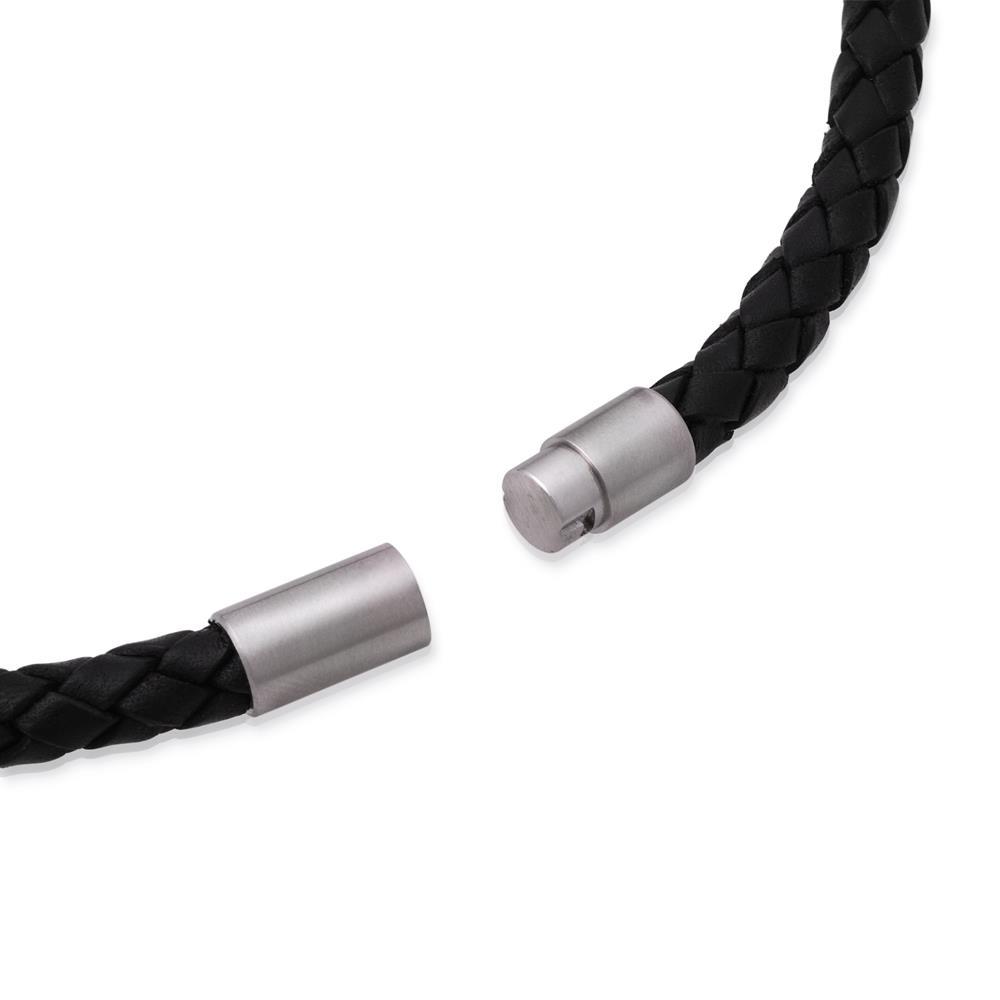 PROSTEEL Men Brown Braided Faux Leather Necklace, India | Ubuy