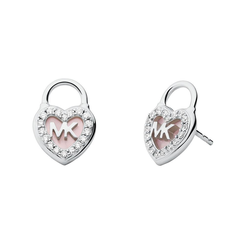 Genuine Michael Kors Rose Gold Pave Heart Earrings – Preloved Pandora  Boutique