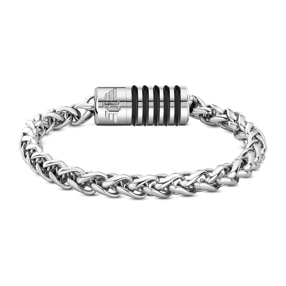 Police Men's Stainless Steel Bracelet With Silicone PEAGB2211542