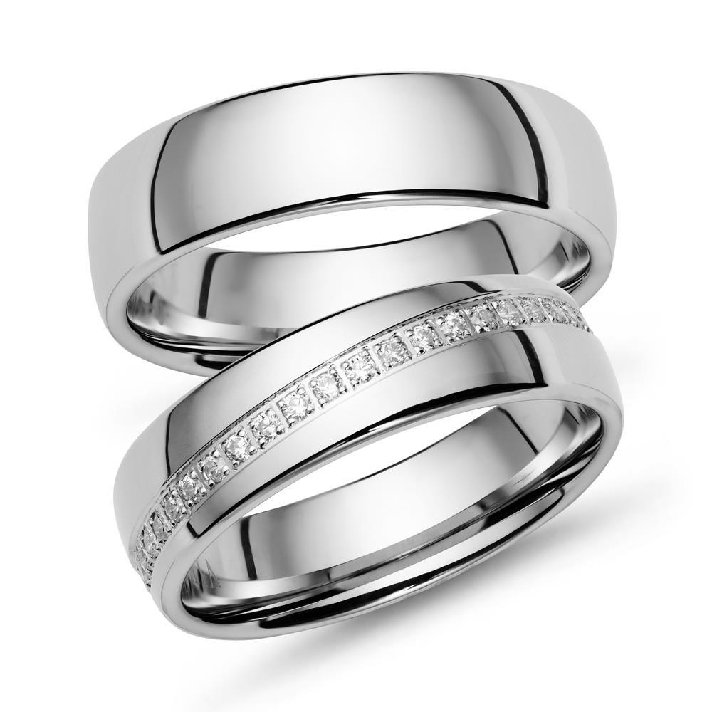 925 Sterling Silver Diamond Gemstones Bride Wedding Band Engagement Ring -  Walmart.com