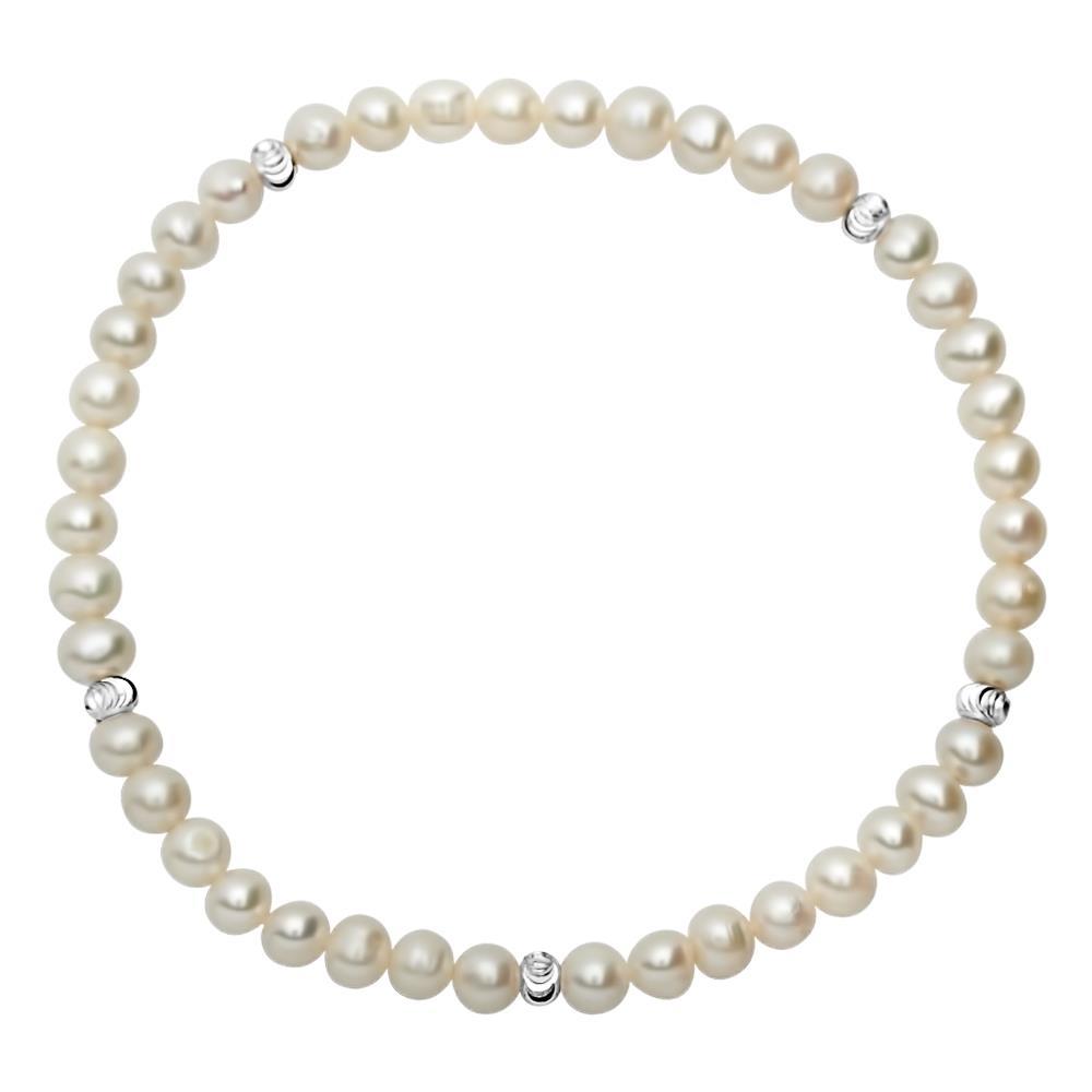 Pulsera única de alta calidad con perlas de agua dulce SB0166