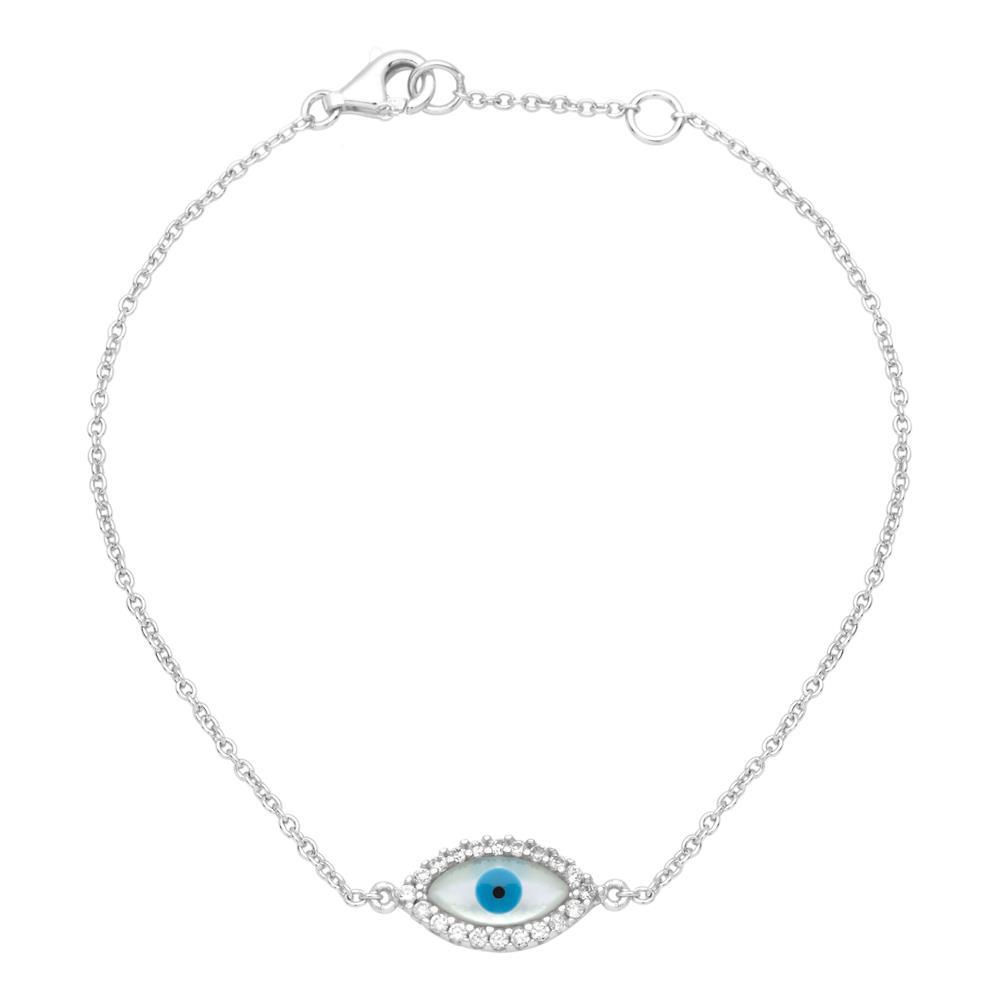 925 Sterling Silber Halskette Böses Auge – Dein Schmuck