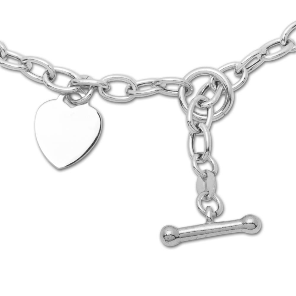Halskette 925 Silber mit Herzanhänger