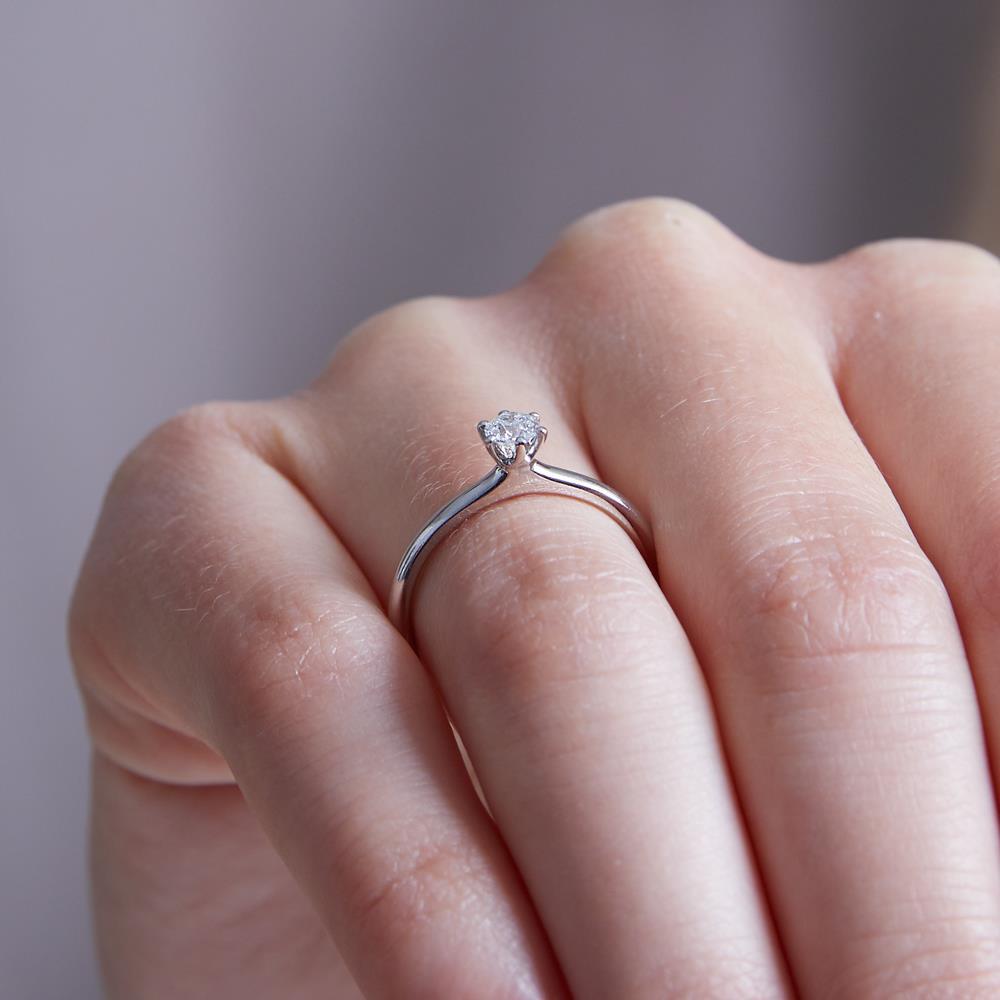 Pink Gold Diamond Ring 0,25ct Pear Shape Joy | Messika 05220-PG