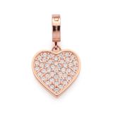 Heart Pendant Temi For Ladies Made Of Stainless Steel, Rosé