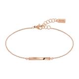Signature Ladies' Bracelet In Rose Gold-Plated Stainless Steel