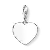 Heart Charm Pendant In 925 Sterling Silver