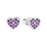 Heart Earrings For Girls In Sterling Silver