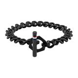 Casual Bracelet For Men Made Of Black Stainless Steel