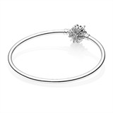Bangle Fireworks Clasp 925 Silver With Zirconia