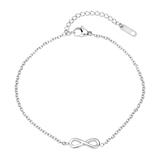 Stainless Steel Anklet With Infinity Sign