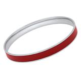 Red Stainless Steel Bangle 8mm Wide