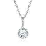 750 White Gold Necklace With Diamonds, Approx. 0.41 Ct.