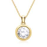 14-Karat Gold Diamond Pendant Necklace