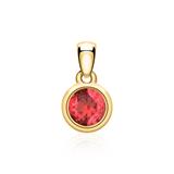 Pendant For Necklaces In 14 Carat Gold With Ruby