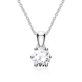 Diamond Necklace For Ladies In 14ct White Gold