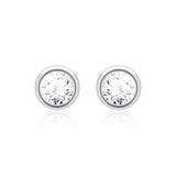 Studs For Ladies In 14ct White Gold With Diamonds