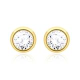 14ct Gold Stud Earrings With Diamonds