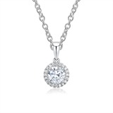 18ct White Gold Necklace With Diamonds