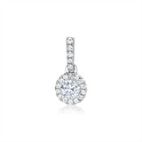 Pendant In 18ct White Gold With Diamonds
