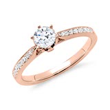 Ring 14ct Rose Gold For Diamonds