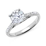 950 Platinum Ladies Ring With Diamonds