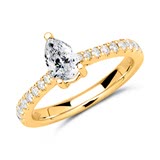 18 Karaat Gouden Ring Met Diamanten
