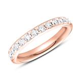 585er Roségold Eternity Ring 27 Diamanten