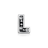 Floating Charm L Sterling Silver Zirconia