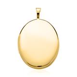 Oval Medallion Made Of 585 Gold Engravable