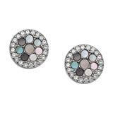 Ear Studs With Mother-Of-Pearl Plates