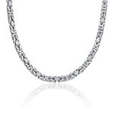 Byzantine Chain for men in sterling silver, 5,0 mm