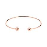 Open Bangle In Rose Gold-Plated 925 Silver