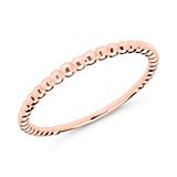 Ball Ring In Rose Gold Plated 925 Silver
