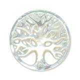 Münze für Münzanhänger Baum weiß