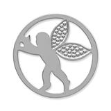 Coin Stainless Steel Angel Silver