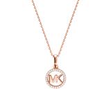 Anchor chain in rose gold-plated 925 silver Zirconia