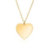 Gold Plated Stainless Steel Heart Chain