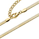 Halskette für Damen aus vergoldetem Edelstahl