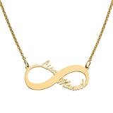 Infinity Chain Sterling Silver Gold Plated