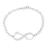 Sterling Silver Name Bracelet Infinity